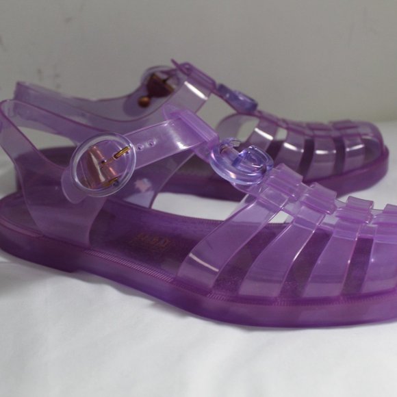 Gucci Translucent Purple Sandals - Picture 9 of 10